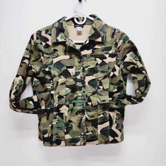 Venus Denim jacket Women's Camouflage Button-Up Size S - Picture 5 of 9